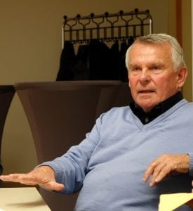 Gerhard Nies beim Unternehmergespräch im Lausitz Lab