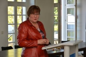 „Wir Ostdeutschen können Veränderung“, sagte Iris Gleicke in ihren Grußworten. Die Lausitzerinnen und Lausitzer hätten das im Erzählprojekt erneut bewiesen. Foto: Detlef A. Hecht