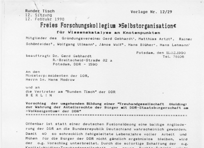 Ur-Konzept Treuhand
